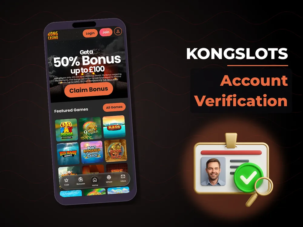 Kongslots - Account Verification