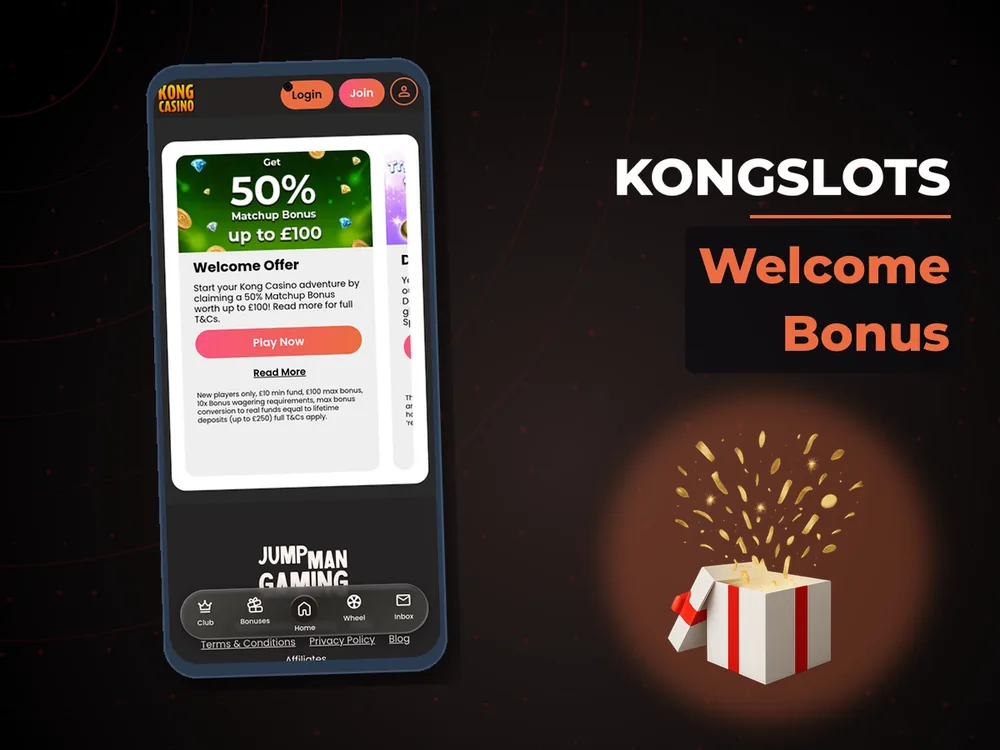 Kongslots - Welcome Bonus