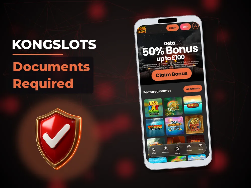 Kongslots - Documents Required