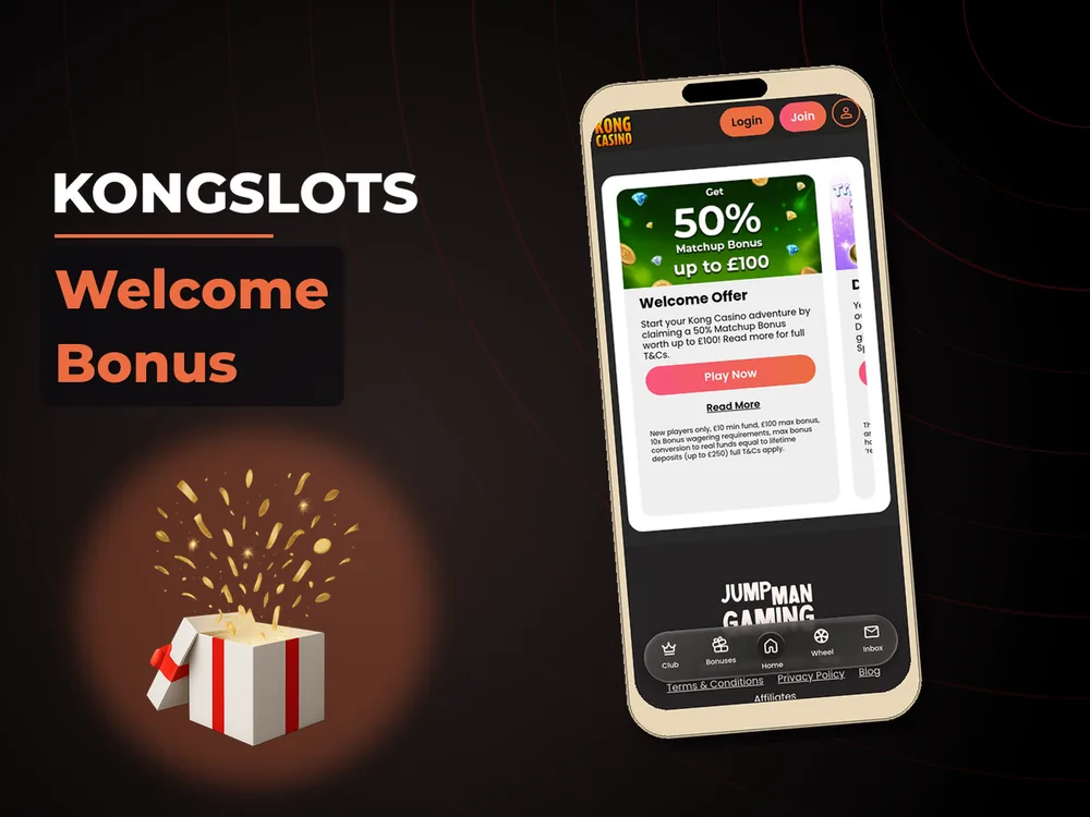 Kongslots - Welcome Bonus