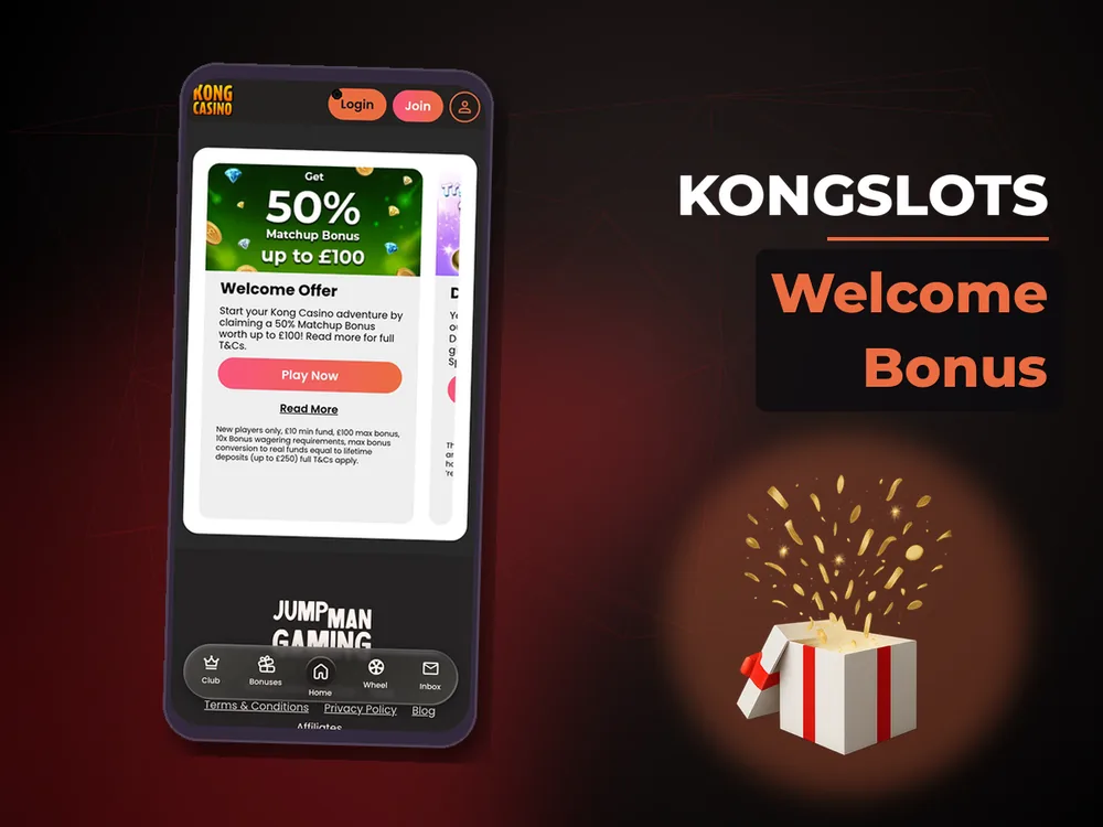 Kongslots - Welcome Bonus