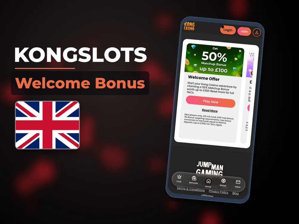Kongslots - Welcome Bonus